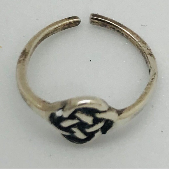 Sterling Silver Jewelry - Celtic Knot Sterling Silver Adjustable Toe Ring